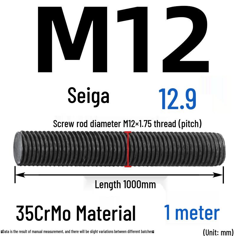Tanqi M12 12.9 Grade Fully Threaded Rod