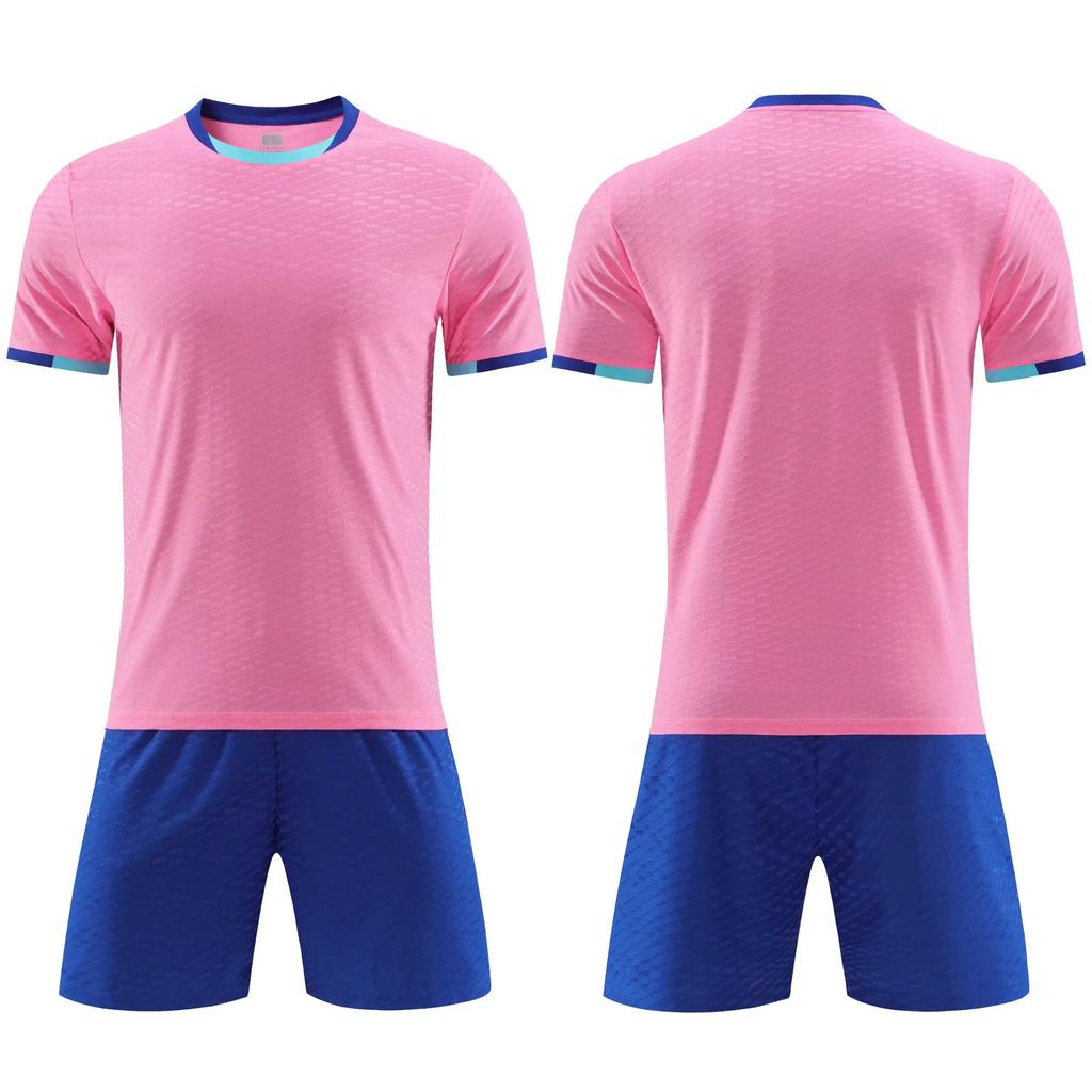 2025 Großhandel Kinder-Fußballtrikot-Set, Grundschul-Fußball-Trainingsshirt, bedrucktes Wettkampftrikot für Jungen und Mädchen