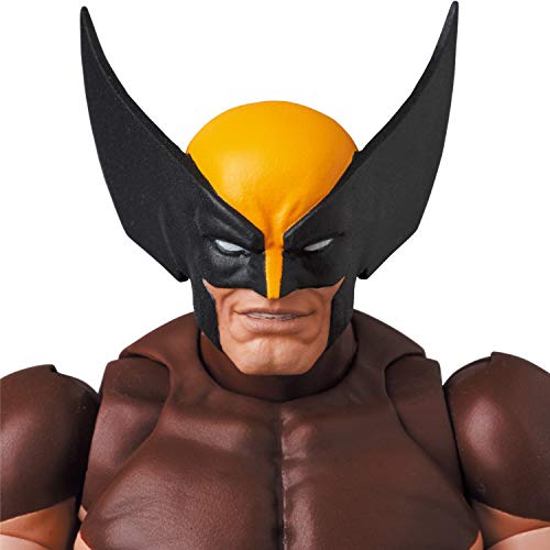 Medicom Toy MAFEX No.138 Wolverine (BROWN COMIC Ver.) - Approximately 145mm Tall, Pre-painted Action Figure