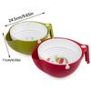 Double Drain Basket Kitchen Sink Strainer for Rice Washing Noodles Vegetables Fruit Kitchen Gadget Colander Strainers