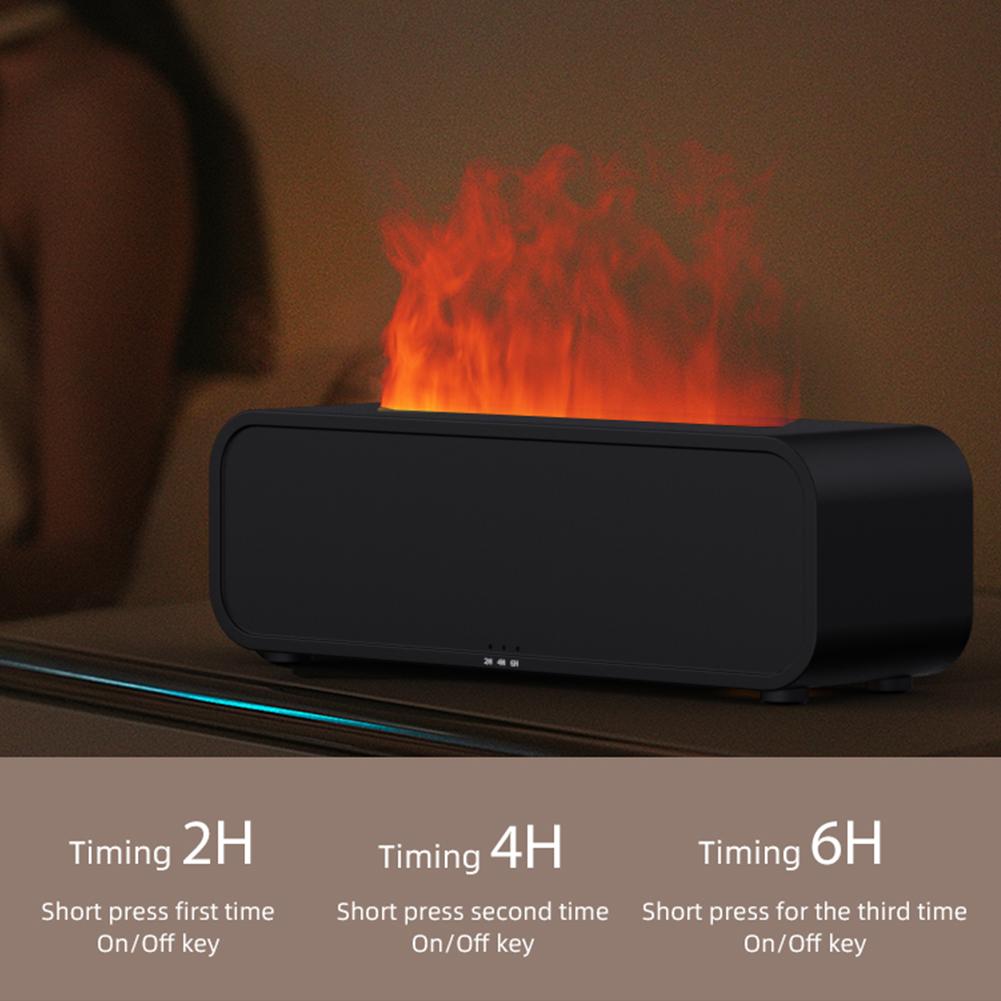 Colorful Flame Air Humidifier Rainbow Flame Cool Mist Humidifier Air Diffuser Humidifier for Bedroom Home Office Yoga Meditation
