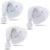 1pcs Christmas Hat Embroidered Snowflake Plush Terry Cloth Festive Decor Shanghai-Style Fur Glitter Cap  Atmosphere Hat