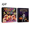 24 Day Countdown Box Halloween Ghost Advent Calendar, with Kids Board Game Accessories Figurines, Spooky Collectible Toy Set for Kids, Party