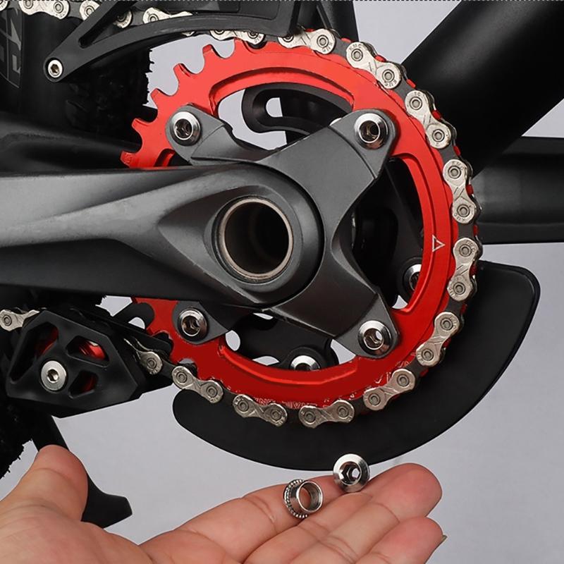 5Pcs Single Double Triple Bike Chainring Bolts Nut with Multiple Size Optional for Single, Double and Triple Chainrings