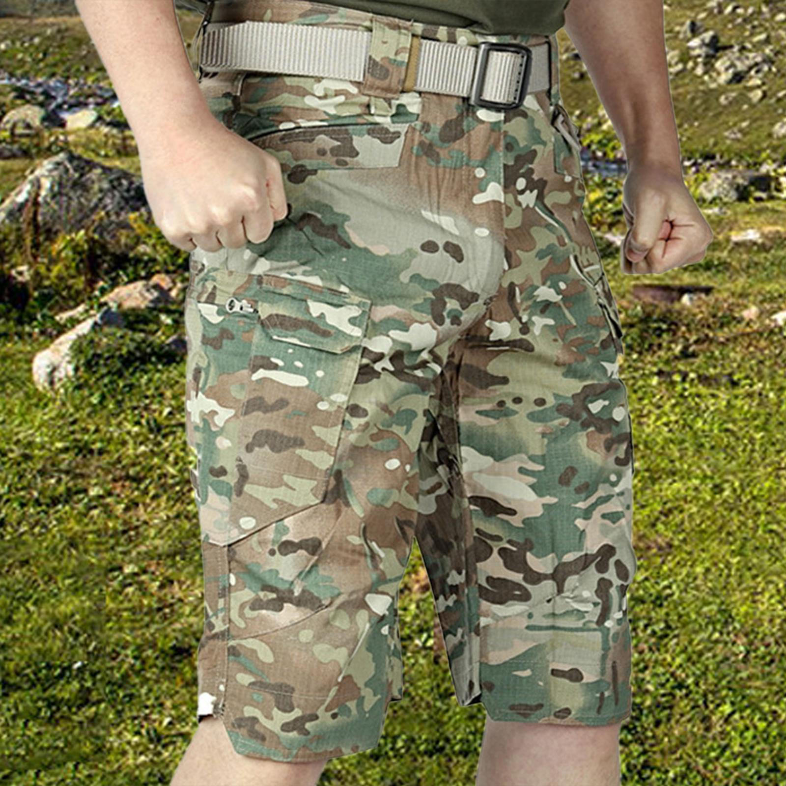 

Cargo Pants Hiking Comfortable Quick Drying Flat Front Shorts Men s Cropped Sports 5XL