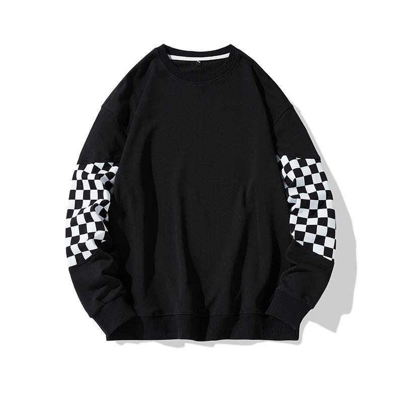 

Мужская толстовка, повседневный свитер с круглым вырезом на весну и осень, мужская толстовка с открытыми плечами, подходит для среднего образования, 320 г 3XL