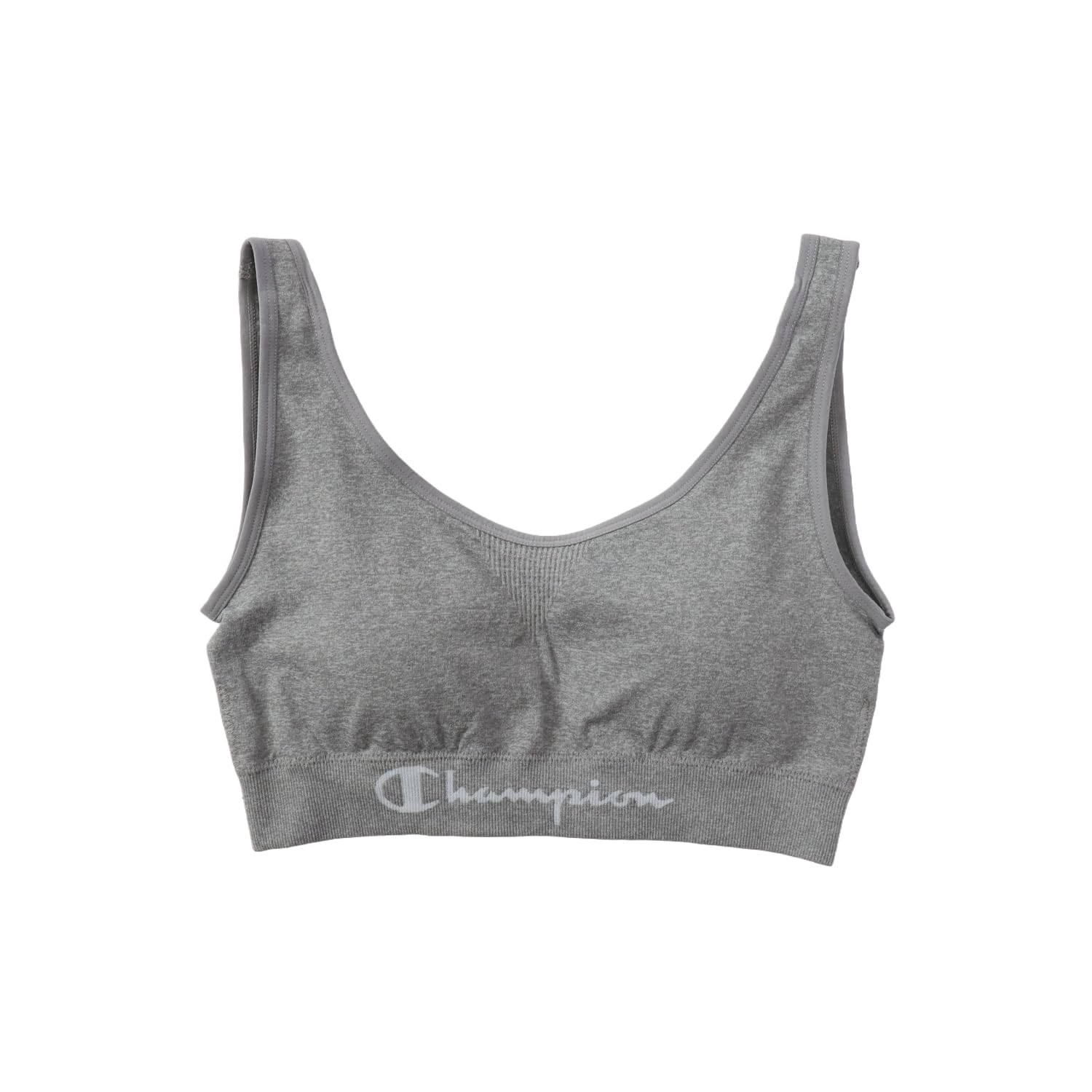 

Champion Логотип надпись Мягкий Меланж CW3HA302 doubleDRY(р) Влагоотводящий, Быстросохнущий, Бюстгальтер, Женский, Серый,