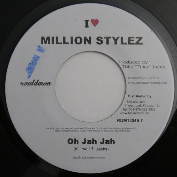 

7inch Record MILLION STYLEZ / JAH MASON - Oh Jah Jah / Yours Forever RDM130497 Rootdown Record 2008 Jamaica Reggae, Ska & Dub Used