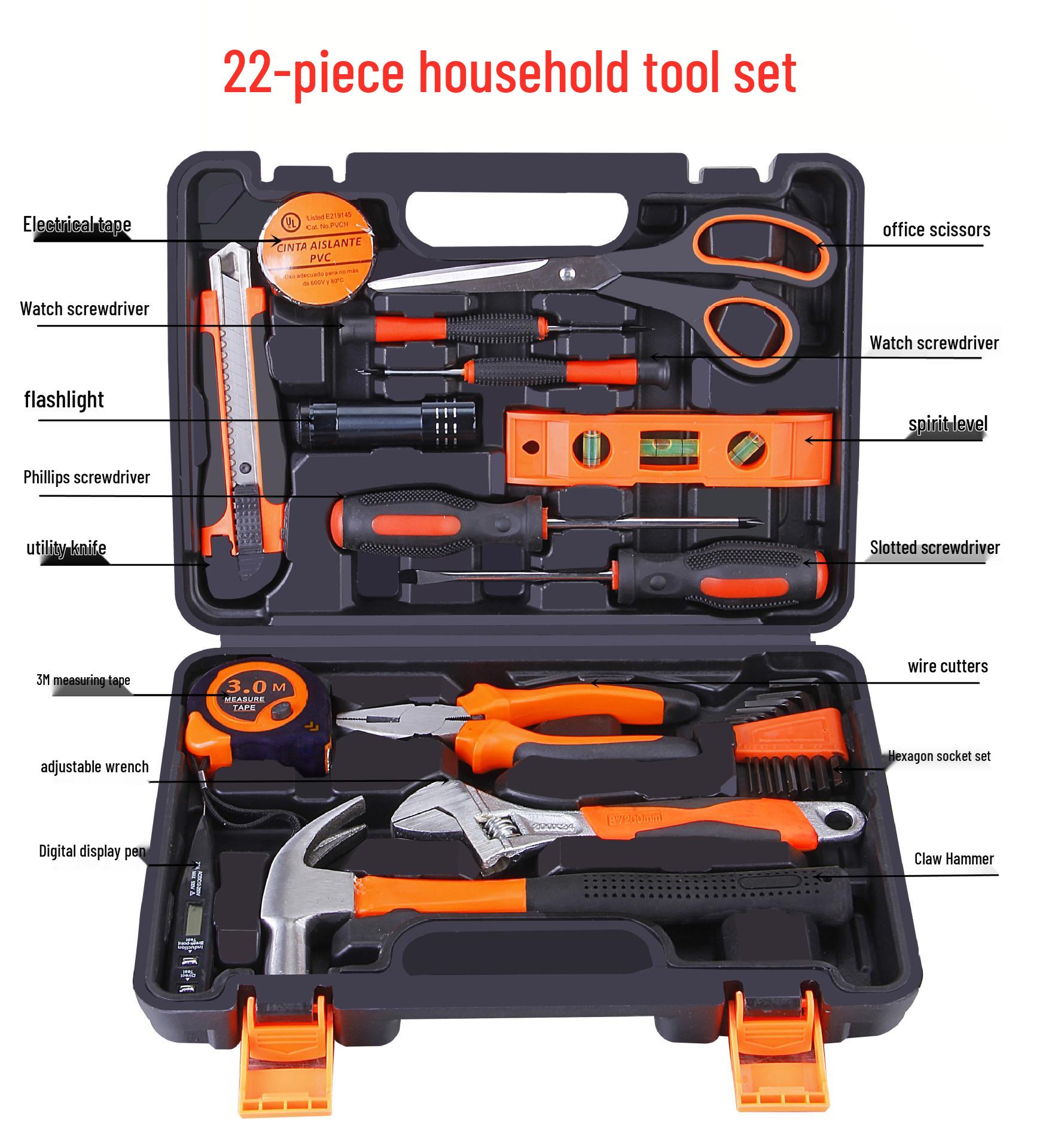 Complete Household Tool Set: Wrench, Screwdriver, Pliers Combo