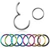 1 Stück G23 Titan Gelenk Segment Nasenring 16g & 14g Brustwarzen Clicker Ohrknorpel Tragus Helix Lippenpiercing Unisex Modeschmuck
