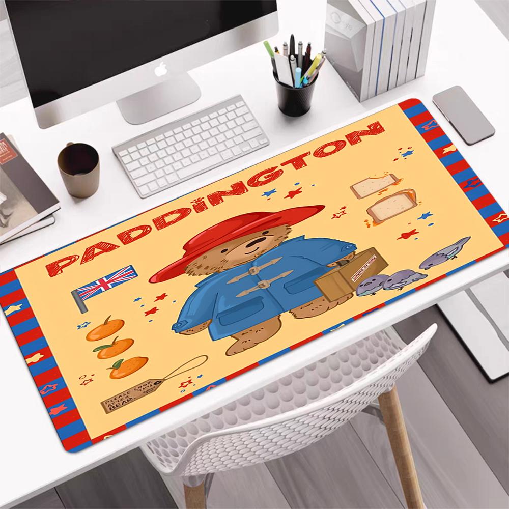 Paddington Bear Theme Mouse Pad, Non Slip Rubber Base, Multifunctional Office & Home Decor, Perfect for Workspace Personalization.