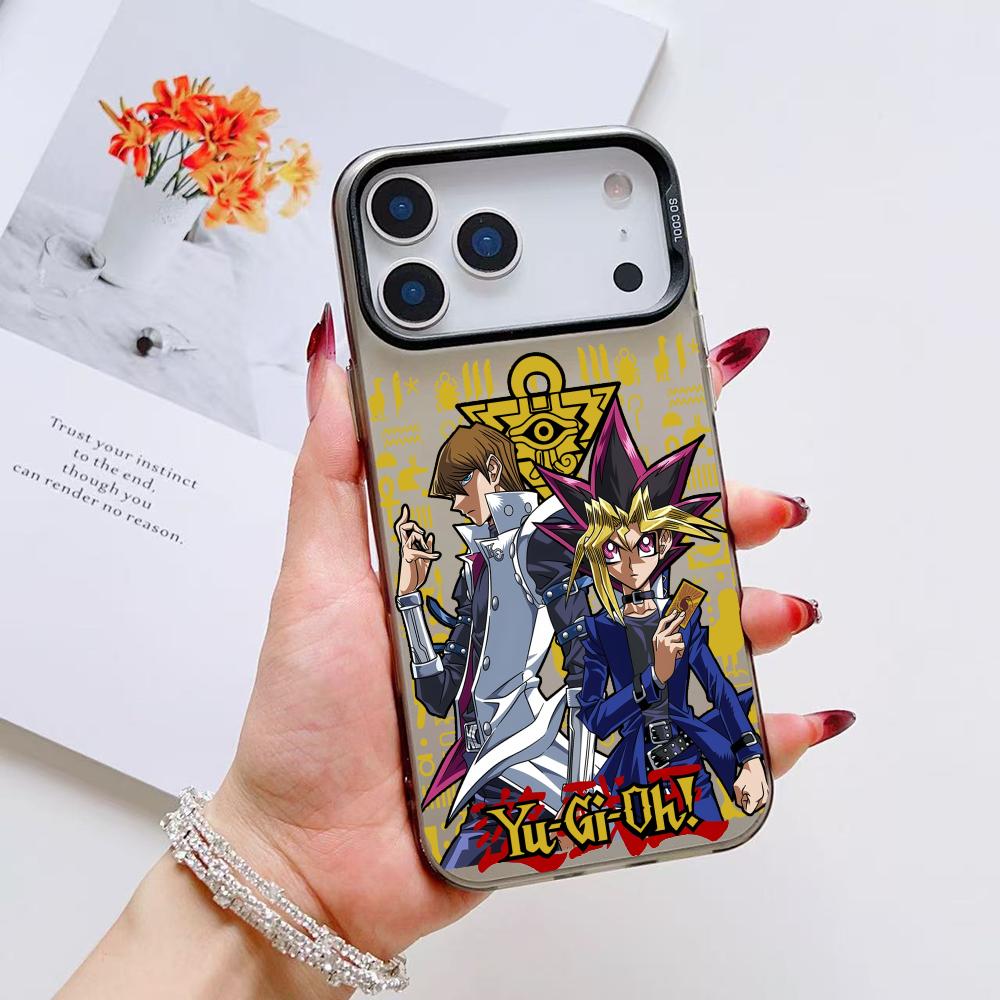 

Anime Game YuGiOh Phone Case For iPhone 17 16 15 14 13 12 11 Pro Max Air Matte Laser Aurora Shockproof Funda iPhone 13 Pro