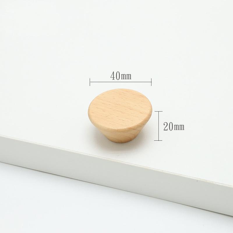 Wooden Handle Hexagon Square Round Drawer Knob Cupboard Closet Knobs Kitchen Cabinet Door Handle Furniture Decoration Wood Knobs