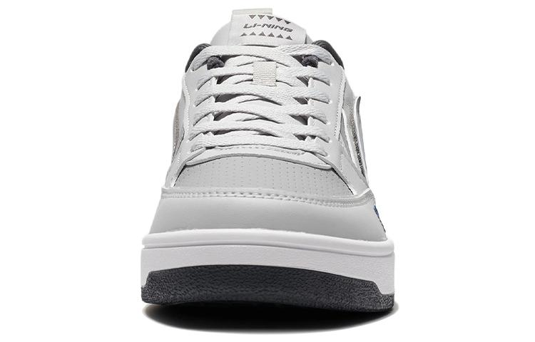 Li Ning Slip Resistant, Abrasion Resistant, Lightweight Low top Skateboard Shoes Men's Gray AGCS135-5
