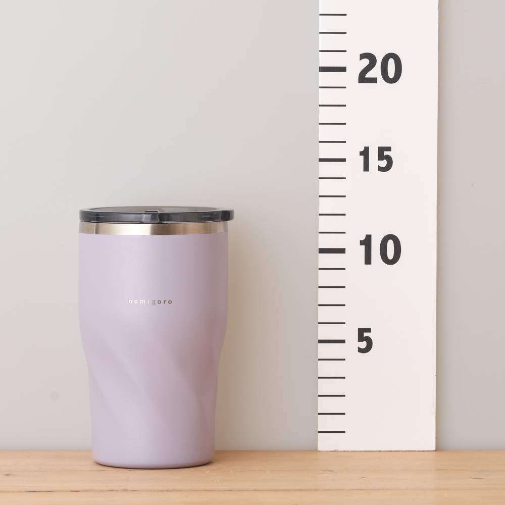 Doshisha Tumbler with Lid Drinking Purple RELAX 0.36L
