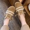 Women's Flats Warm Shoes Winter Fashion New Concise Short Plush Soft Shoes Solid Color Women Cotton Shoes