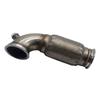 Edelstahl 3 Zoll 76mm V-Band Downpipe Flachprofil 90 Grad mit Flex-Wellrohr Autoersatzteile