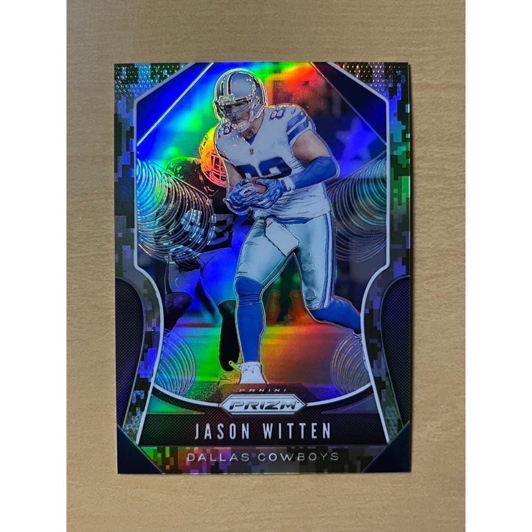 Used /25 NFL COWBOYS JASON WITTEN PRIZM CAMO