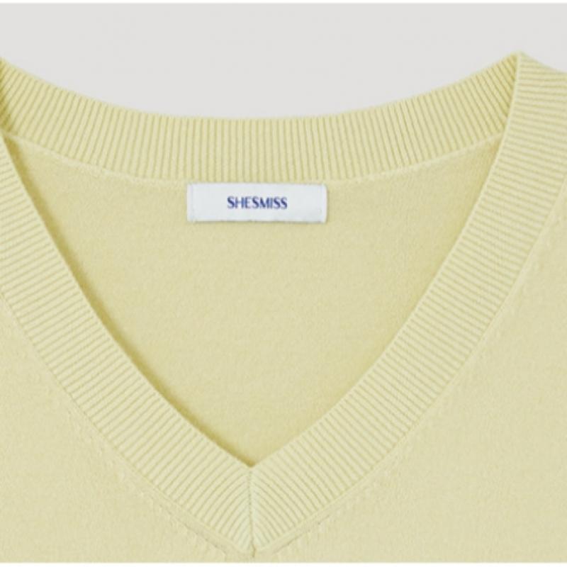 She S miSS baSic V Neck Knit SSkpop12050 Ln