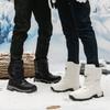 Winter Couple Cotton Shoes Plush Warm Snow Boots Outdoor Non-slip Hiking Boots Waterproof Mid-calf Boot 2025New Winter Men Boots