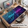 City Cyberpunk Theme Customized Mouse Pad Personalized Print Name Text Desk Mat For Home Office Table Decor