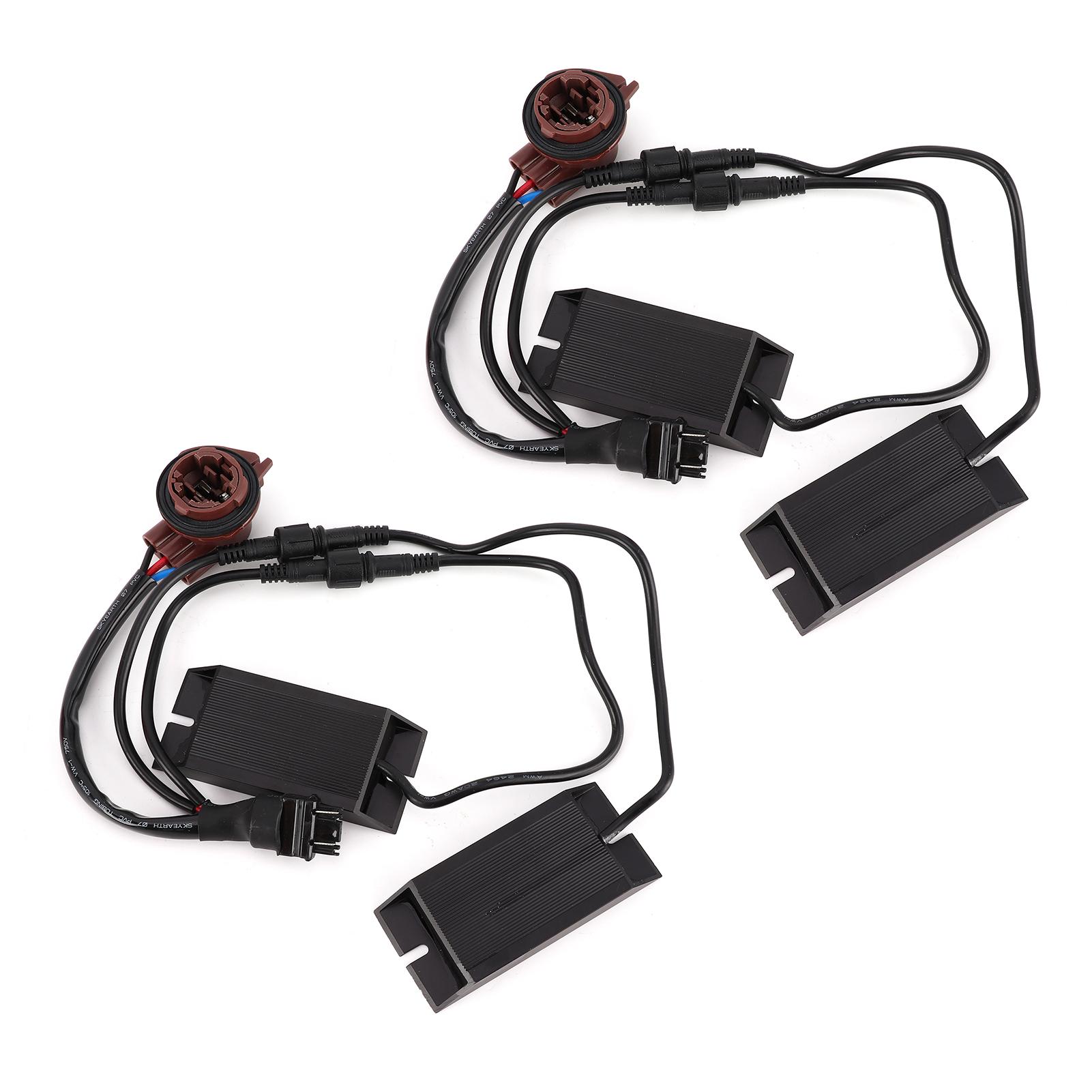 

Car Light Split Dual Resistance Decoder Turn Signal Brake Light Warning Error Canceller Universal