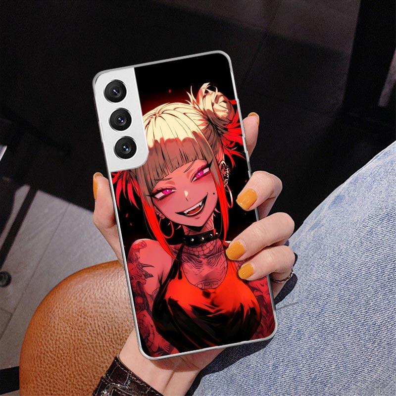 Himiko Toga My Hero Fashion Phnoe Case for Samsung Galaxy S26 S25 Edge S23 S24 Ultra S22 Plus S21 S20 FE Unique Cover Soft Coque