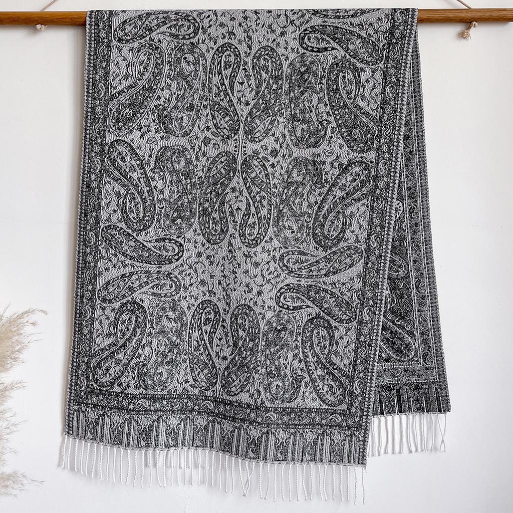 Retro Ethnic Style Imitation Cashmere Popular High-End Atmosphere Jacquard Cashew Shawl Versatile Scarf