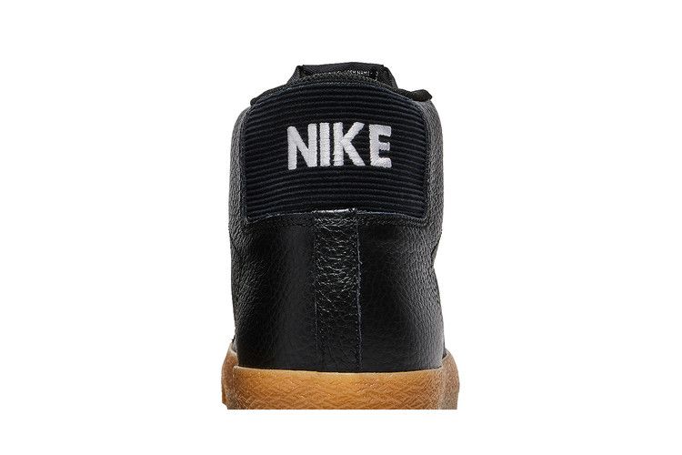 Мужские кроссовки Nike Zoom Blazer Mid Premium SB Черный Жевательная резинка Камень Черный/Черный/Жевательная резинка Светло-коричневый/Белый