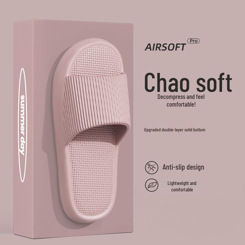 Eva Non-Slip Thick Bottom Slippers: Summer Indoor/Outdoor Options for Men & Women, Odor-Free Comfort