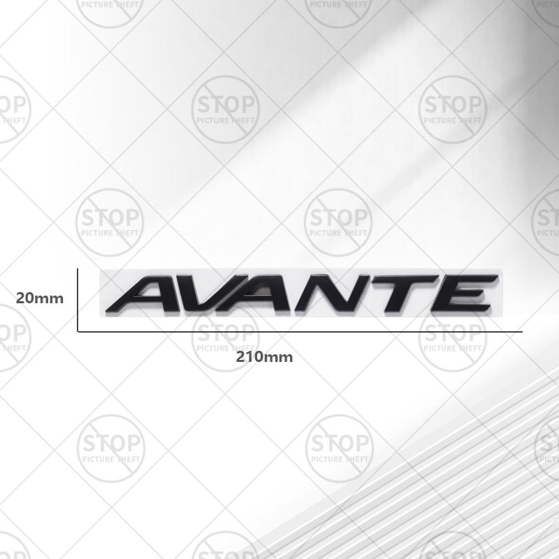 Car Sticker For AVANTE Lettering Logo 3D Decal Grille Body Decoration Badge Rear Trunk Emblem Decor Accessories