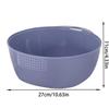 Rice Strainer Bowl Colander Basin For Cleaning Fruits Large Capacity Colander With Stainless Steel Grater For Washing Vegetables