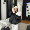 New deerskin velvet big fur collar women's short style loose temperament small pu cotton clothes women's down cotton clothes