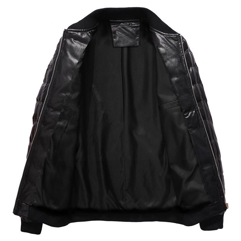 Mens Stand Collar Warm Thick Snow Winter Coat Jacket Puffer Bomber For Cold Days