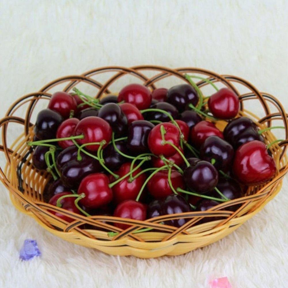 20PCS Photography Props Simulation Fruits Vegetables Plastic Fake Cherry Lemon Patoto  Toy