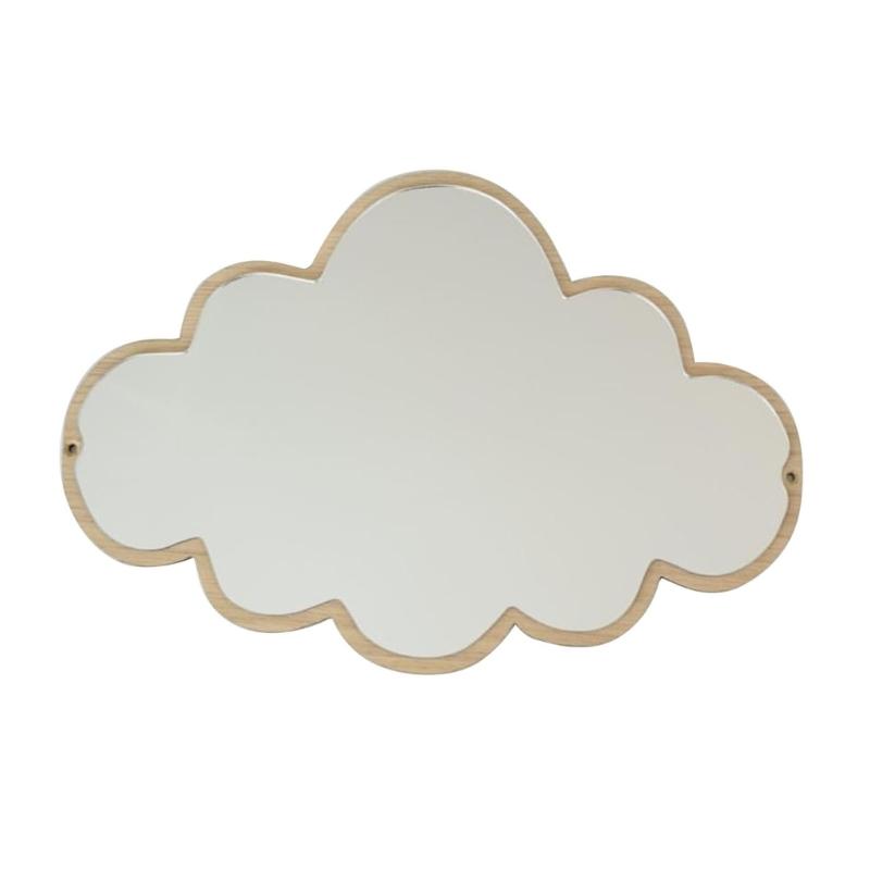 Cartoon Decorative Mirror Bathroom Children Baby Room Nordic Wood Acrylic Mirror 1