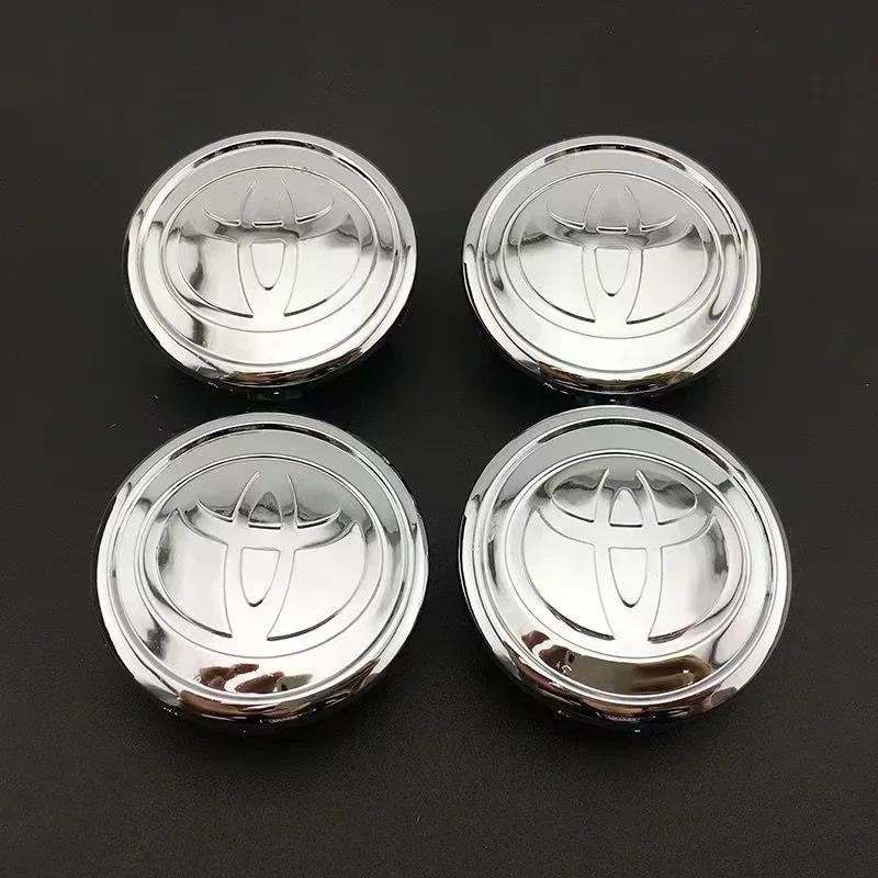 4pcs 56/57mm Car Tyre Wheel Center Hub Cap Badge For Toyota C-hr Prado Yaris Rav4 Prius Hilux Avensis Corolla Camry accessory