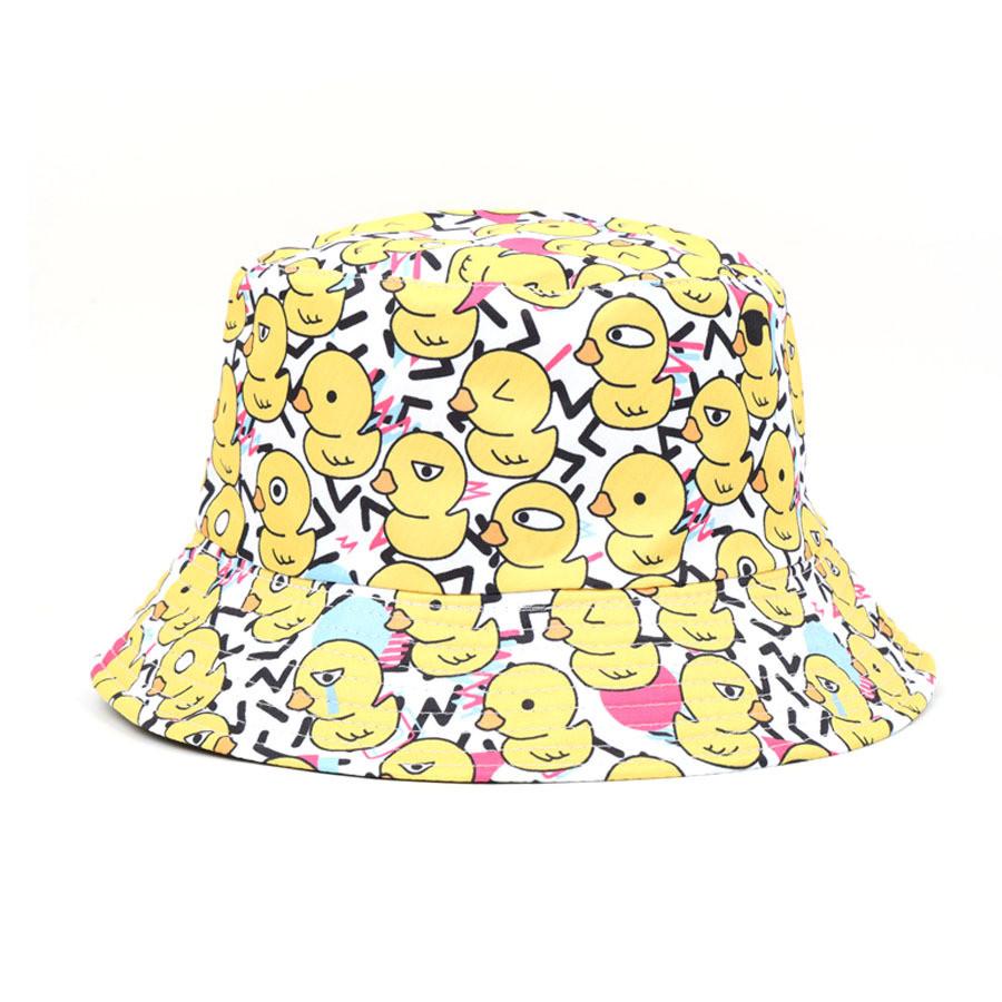 2024 Sommer Wende-Kühl-Entenmuster Outdoor-Sonnenhut Für Männer Und Frauen