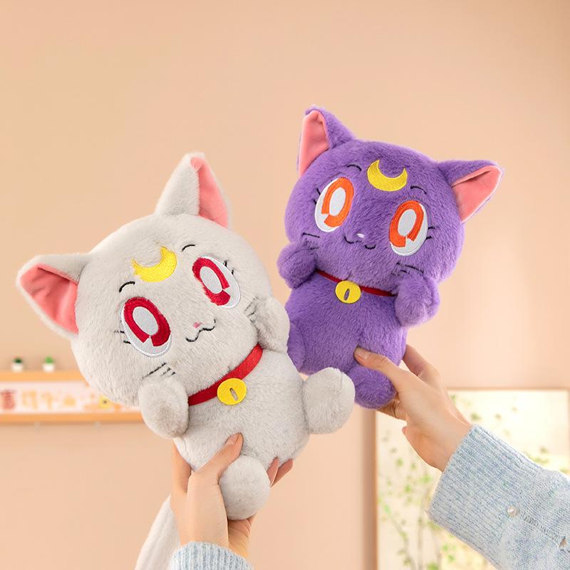 Bambola di peluche gatto luna ragazza all'ingrosso bambola macchina boutique regalo ciondolo gioiello videogioco città bambola creativa