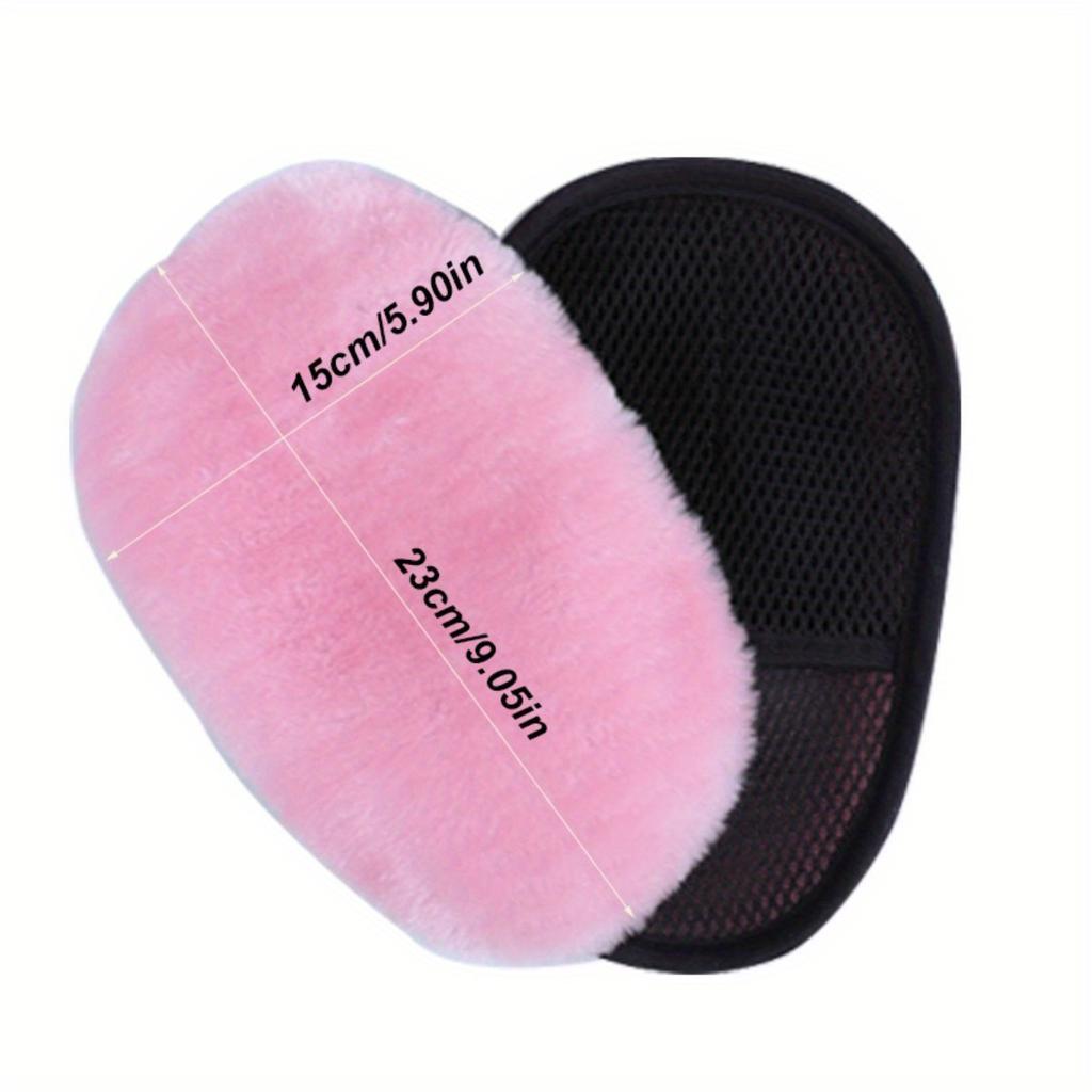 1PC Car washing gloves, wool velvet thickened car wiping gloves, car waxing gloves, bear paw car wiping cloth cleaning tools