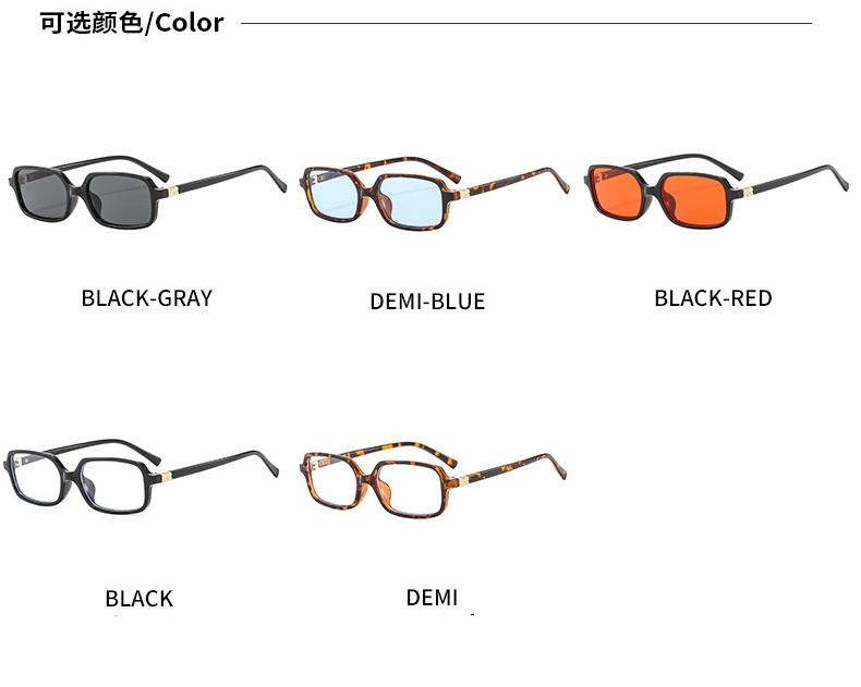 Sexy Small Rectangle Sunglasses Women Vintage Brand Designer Leopard Sun Glasses Men Shades Female Eyewear Uv400