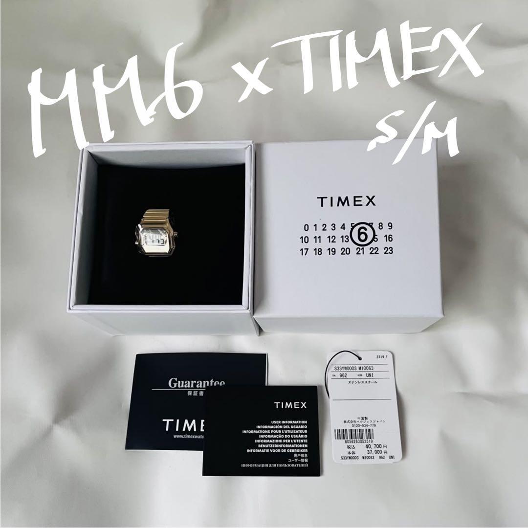 [Unused] MM6 x TIMEX Ring Watch S/M Gold