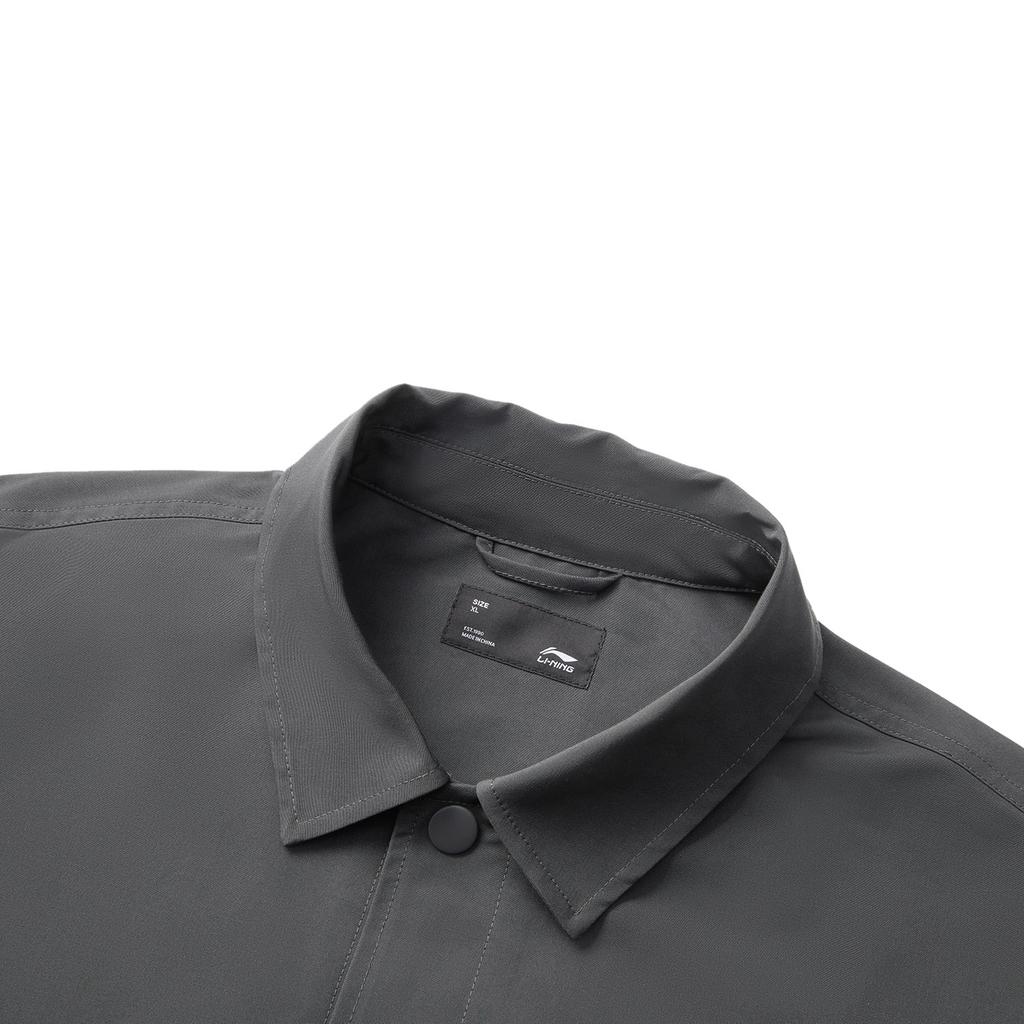 Li Ning Sports Lifestyle Series Casual Comfortable Versatile Jacket Unisex Jackets Graphite-Grey AJDV085-6