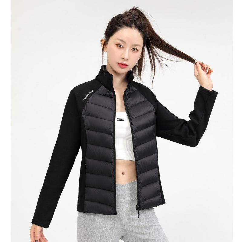 Sports light down jacket women's new popular skiing running mountaineering yoga fitness with slim-fit warm jacket