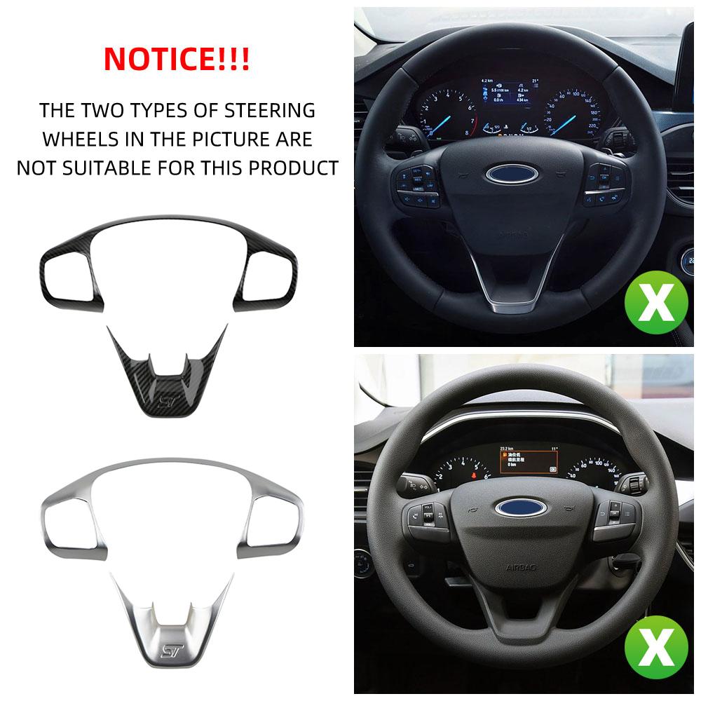 Pre ford Focus 2019 2020 MK4 Fiesta MK8 2017 2018 2019 ABS Interiér Kryty Volantu Ozdoby Nálepky Príslušenstvo pre Styling Auta