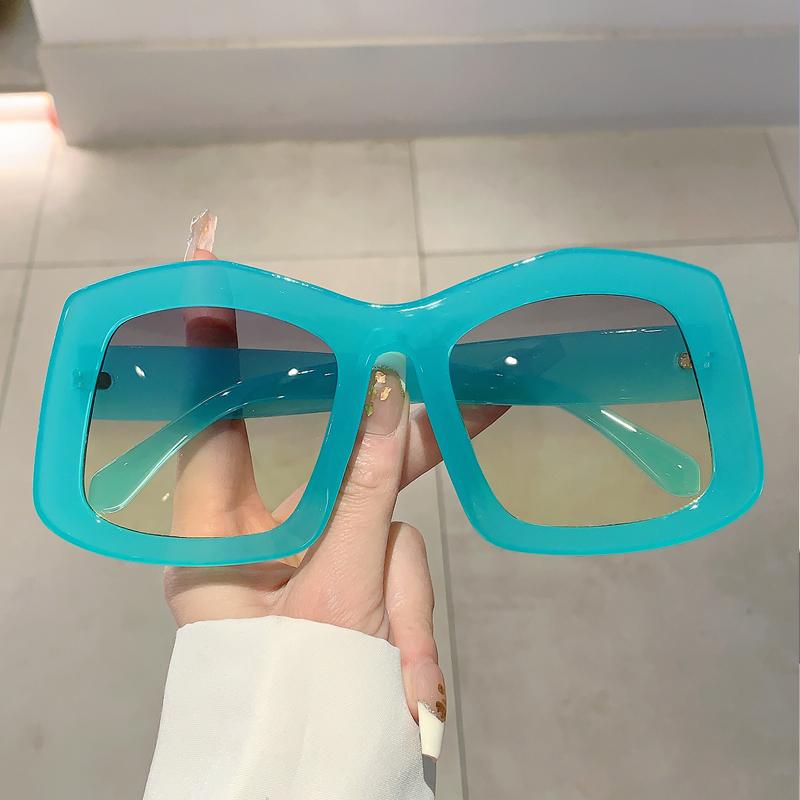 Oversized Irregular Sunglasses New Gradient Candy Color Women Shades Ins Trendy Brand Designer Outdoor Travelling Eyewear