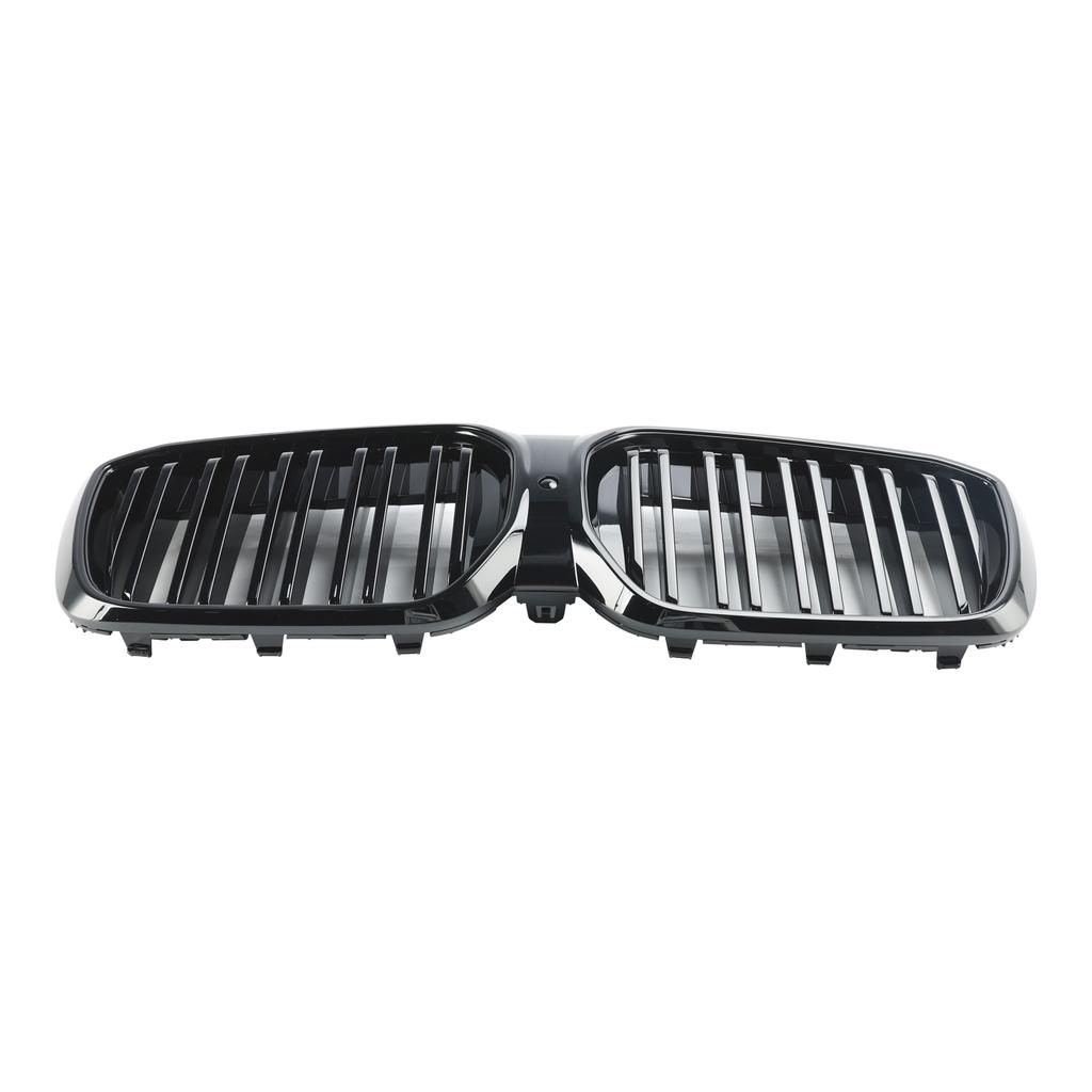 Gloss Black Front Kidney Grill Grille Fit BMW IX3 G08 LCI 2022+ Double Slat