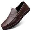 Fashion Spring Brand British Style Brown Business Formal Loafers Soft Soled Casual Shoes Wedding Designer Mens Fashionable Leather Shoes
