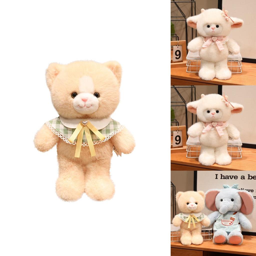 Plush Sheep Elephant Toy With Soft Short Pile For Birthday Gift And Home Decor