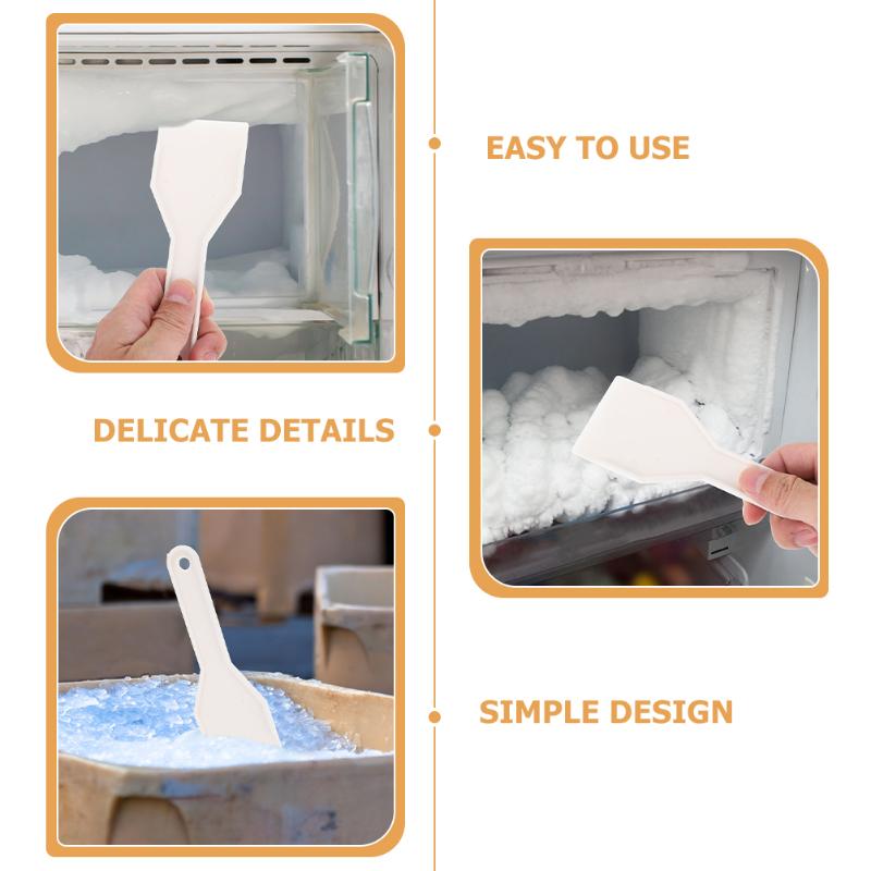 5Pcs Mini Refrigerator Deicer Ice Scraper Non-Scratch Portable Defrost Shovel for Dorm Small Fridge Regular Cleaning